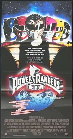 Power Rangers The Movie Poster Daybill Original 1995 Superheroes