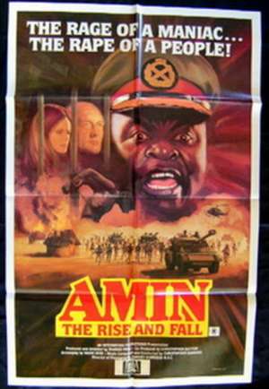 Amin The Rise And Fall Movie Poster Original One Sheet 1981 Idi Amin Uganda