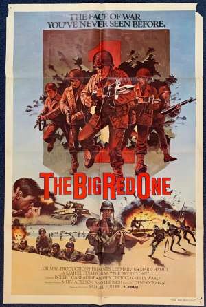 The Big Red One Poster Original USA One Sheet 1980 Lee Marvin Mark Hamill