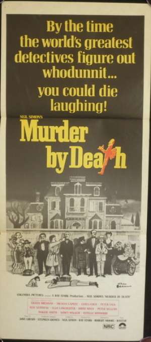 Murder By Death Peter Falk Alec Guinness Daybill movie poster