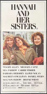 Hannah And Her Sisters Poster Daybill Original 1986 Woody Allen
