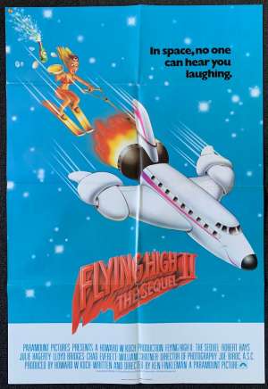 Flying High 2 Sequel Poster Original UK One Sheet 1982 Airplane 2 Robert Hays