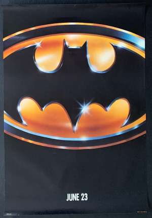 Batman Poster Original 1989 USA Rolled One Sheet Teaser Art