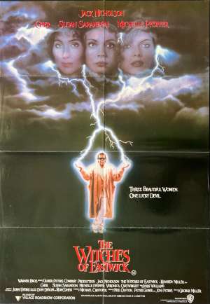 The Witches Poster Original One Sheet 1990 Anjelica Huston Roald Dahl