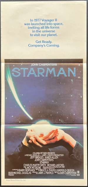 Starman Poster Original Daybill 1984 Jeff Bridges Karen Allen John Carpenter