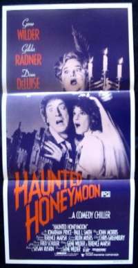 Haunted Honeymoon Daybill Movie poster