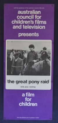 The Great Pony Raid Movie Poster Original Daybill Edward Underdown