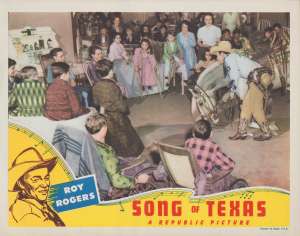 Song Of Texas Lobby Card 3 USA 11x14 Original 1943 Roy Rogers Trigger
