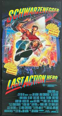 Last Action Hero Poster Original Daybill 1993 Arnold Schwarzenegger