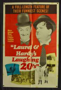 Laurel And Hardy&#039;s Laughing 20&#039;s Poster USA One Sheet Original 1965 Rare Art