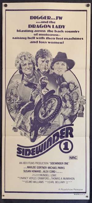 Sidewinder 1 Poster Original Daybill 1977 Marjoe Gortner Michael Parks