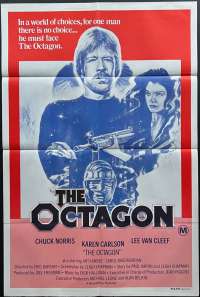 The Octagon Poster One Sheet Original 1980 Chuck Norris Martial Arts