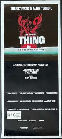 The Thing 1982 Poster Kurt Russel John Carpenter Australian Daybill