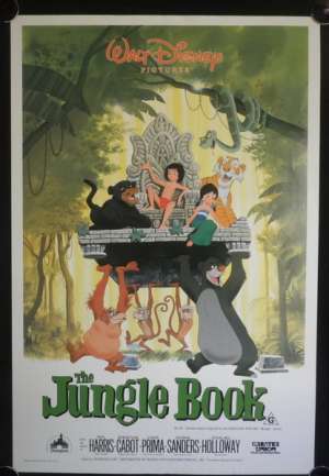 The Jungle Book Disney One Sheet Australian movie poster