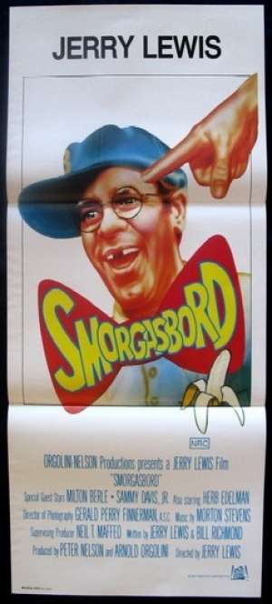 Smorgasbord 1982 Jerry Lewis Cracking Up Daybill Movie poster