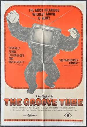 The Groove Tube Poster Original One Sheet 1974 Chevy Chase Ken Shapiro