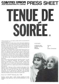 Tenue De Soiree 1986 Movie Press Sheet Gérard Depardieu Michel Blanc