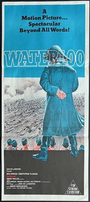 Waterloo Poster Australian Daybill Rod Steiger Christopher Plummer