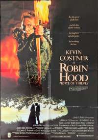 Robin Hood Prince Of Thieves Poster Original One Sheet 1991 Kevin Costner