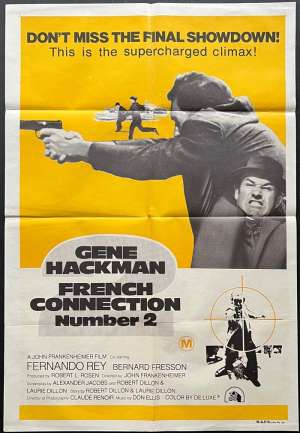 The French Connection 2 Poster Original Rare One Sheet 1975