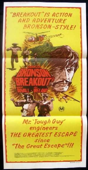 Breakout Poster Original Daybill 1975 Charles Bronson Jill Ireland