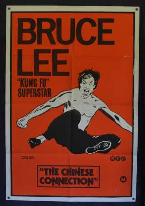 The Chinese Connection Poster Original One Sheet 1972 Bruce Lee Martial Arts