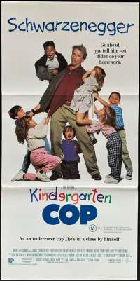 Kindergarten Cop Poster Original Daybill 1990 Arnold Schwarzenegger