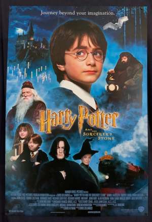 Harry Potter And The Sorcerer&#039;s Stone Poster Original RARE USA One Sheet
