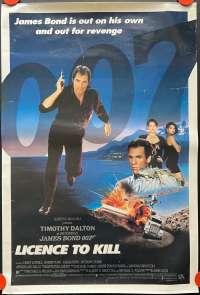 License To Kill Poster One Sheet Original ROLLED 1989 Timothy Dalton