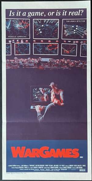War Games Poster Original Daybill Style B 1983 Matthew Broderick Ally Sheedy
