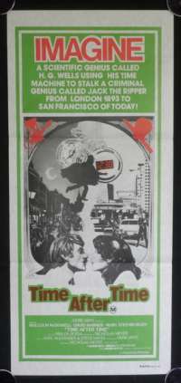 Time After Time Poster Original Daybill 1979 Malcolm McDowall Jack The Ripper