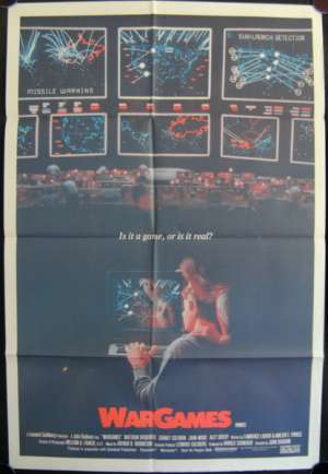War Games Poster Original One Sheet 1983 Matthew Broderick Ally Sheedy