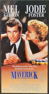 Maverick Poster Original Daybill 1994 Mel Gibson Jodie Foster James Garner Western
