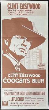 Coogans Bluff Poster Daybill Original 1970s Re-Issue Clint Eastwood