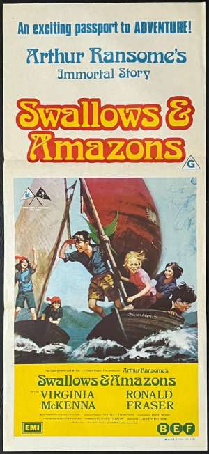 Swallows And Amazons Poster Original Daybill 1974 Virginia McKenna