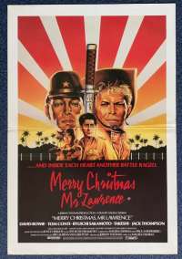 Merry Christmas Mr Lawrence Movie Poster Original Daybill David Bowie Tom Conti