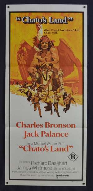 Chato&#039;s Land 1972 Daybill movie poster Western Charles Bronson Jack Palance