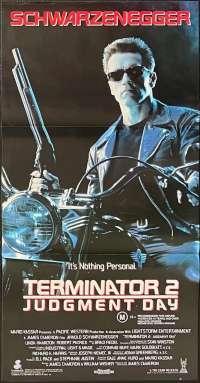 Terminator 2 Judgment Day Daybill Poster Original Schwarzenegger Cyborg