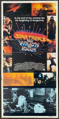 Star Trek 2 The Wrath Of Khan Poster Original Daybill 1982 William Shatner