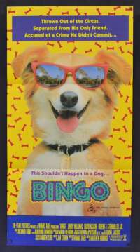 Bingo Movie Poster Original Daybill 1991 Cindy Williams
