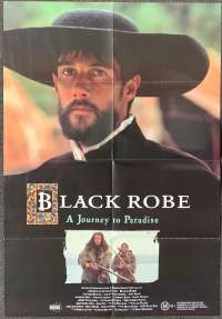 Black Robe Poster Original One Sheet 1991 Aden Young Bruce Beresford