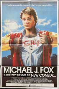 Teen Wolf Poster Original One Sheet Rare 1985 Michael J. Fox Back To The Future