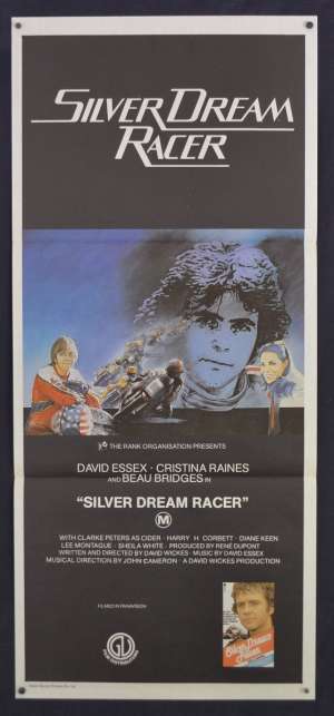 Silver Dream Racer Poster Original Daybill 1980 David Essex Biker
