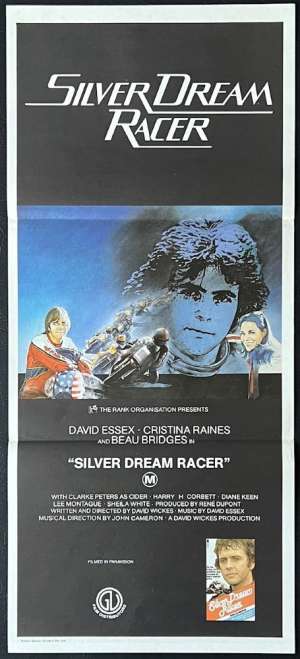 Silver Dream Racer Poster Original Daybill 1980 David Essex Biker