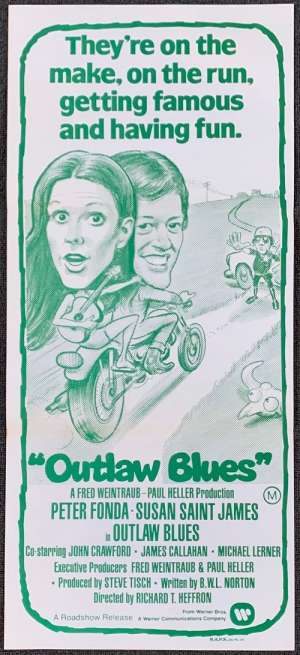 Outlaw Blues Daybill Movie poster