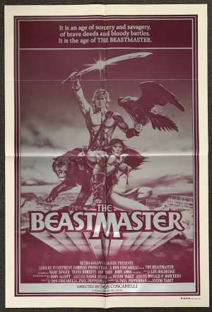 The Beastmaster 1982 One Sheet movie poster Tanya Roberts Marc Singer