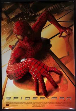 Spiderman Movie Poster Original One Sheet 2002 Rolled Tobey Maguire Sam Raimi