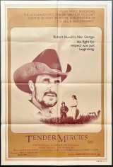 Tender Mercies Poster One Sheet Original 1983 Robert Duvall Oscar