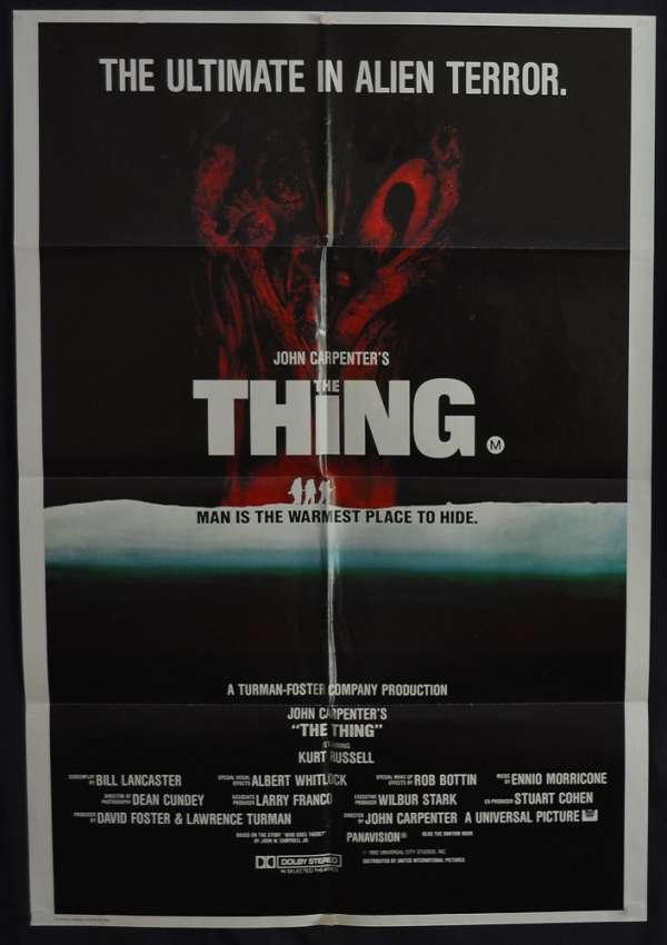 The Thing Kurt Russell John Carpenter Classic Horror Alien Movie Poster