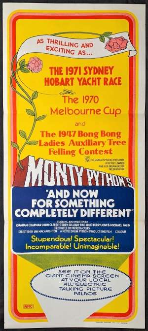 Monty Python&#039;s And Now For Something Completely Different Poster Original Daybill